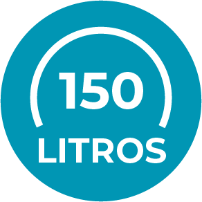 Rende até 150 litros