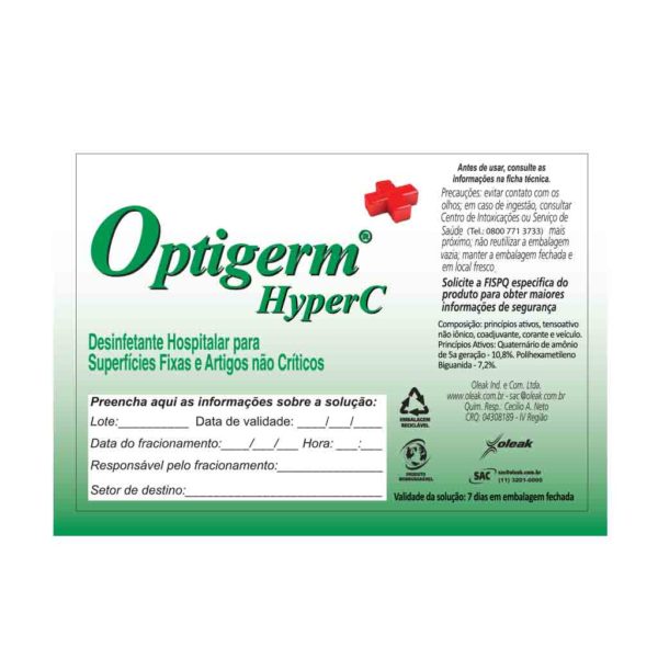 Etiqueta Optigerm HyperC