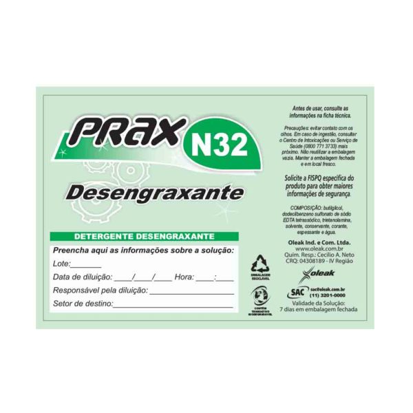 Etiqueta Prax N32
