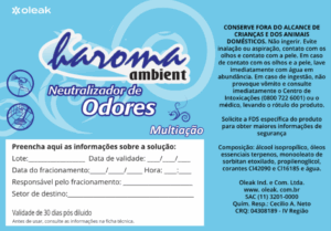 Etiqueta Haroma Neutralizador