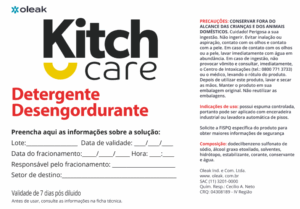 Etiqueta Kitch Care Desengordurante