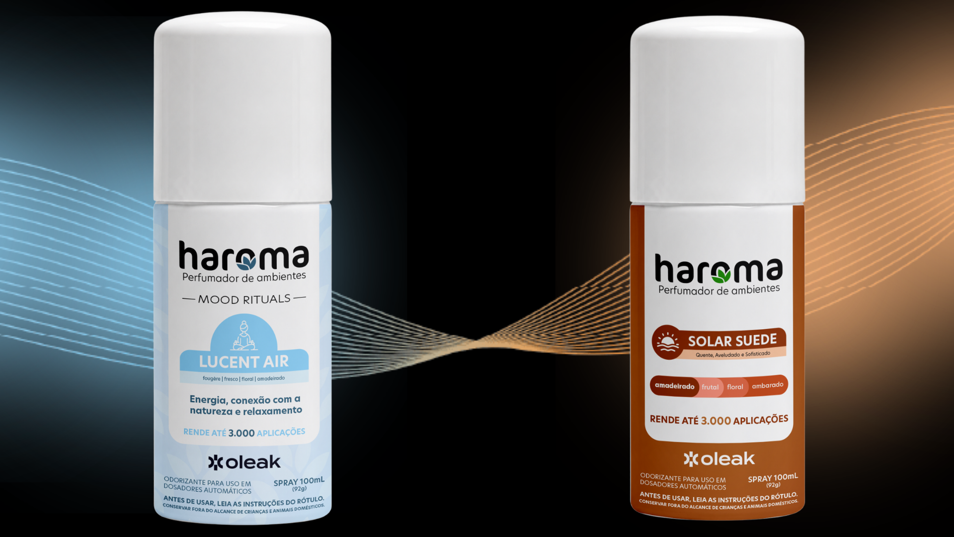 Haroma Spray Lucent Air e Solar Suede